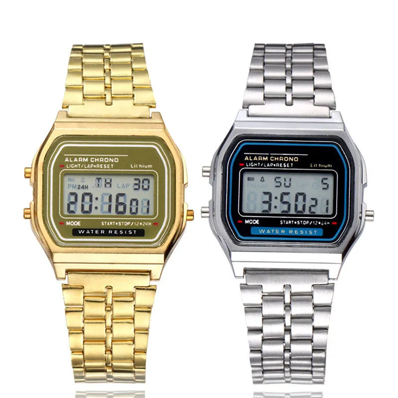 Relojes digitales para hombre y mujer resistente al agua